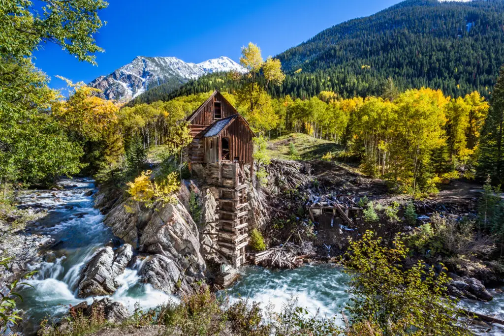 Abandon Crystal Mill in Colorado mountain, Best photography spots in Colorado