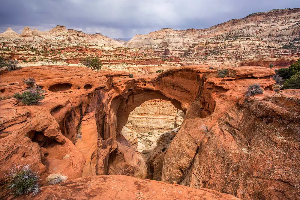 Beautiful hike to Cassidy Arch. Best Photography Spots in Capitol Reef National Park