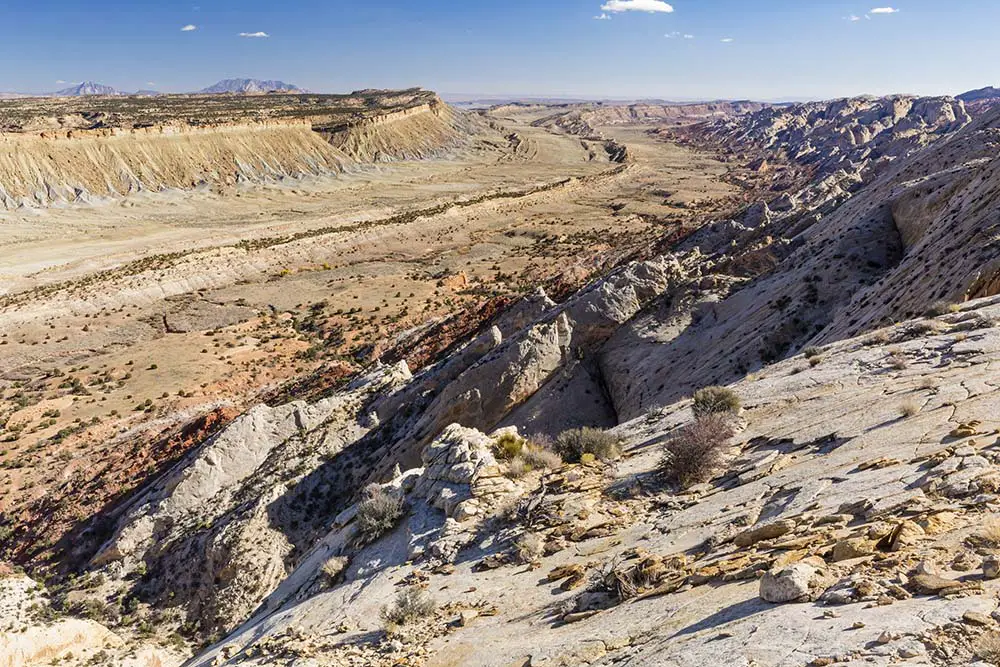 Expansive view of the Waterpocket Fold from the Strike Valley Overlook. Best Photography Spots in Capitol Reef National Park