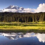 Reflection Lake inside the park. Mount Rainier National Park Best Photography Spots