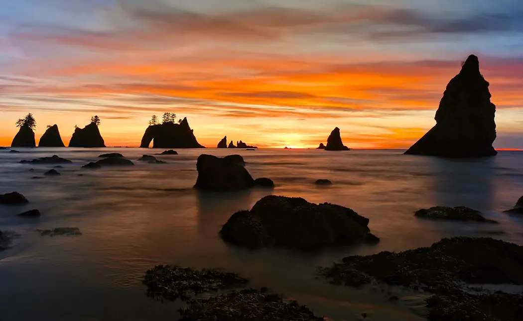Shi Shi beach. The best photography spots in Olympic National Park