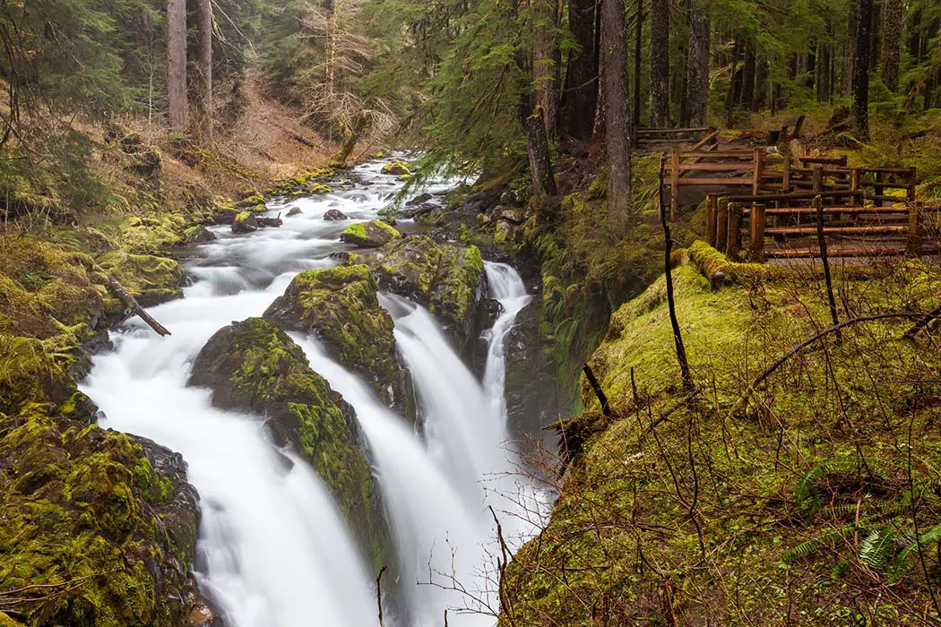 Sol Duc falls. The best photography spots in Olympic National Park
