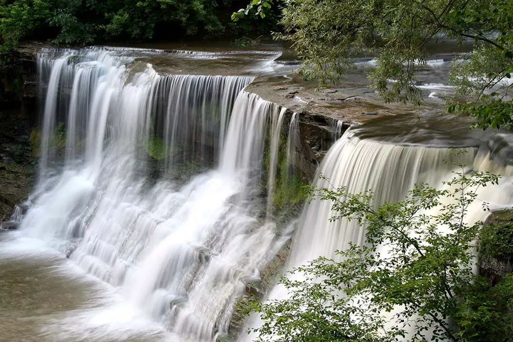 Waterfalls in the village of Chagrin Falls Ohio. Best Places to Photograph Cuyahoga Valley National Park