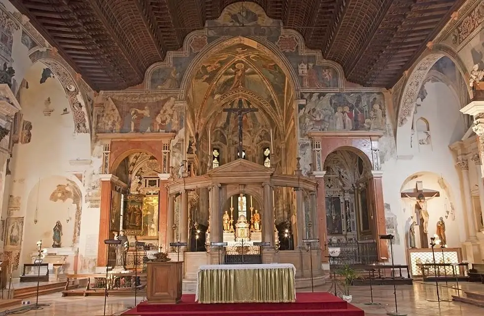 Interior of church San Fermo Maggiore. Best Photography Spots in Verona