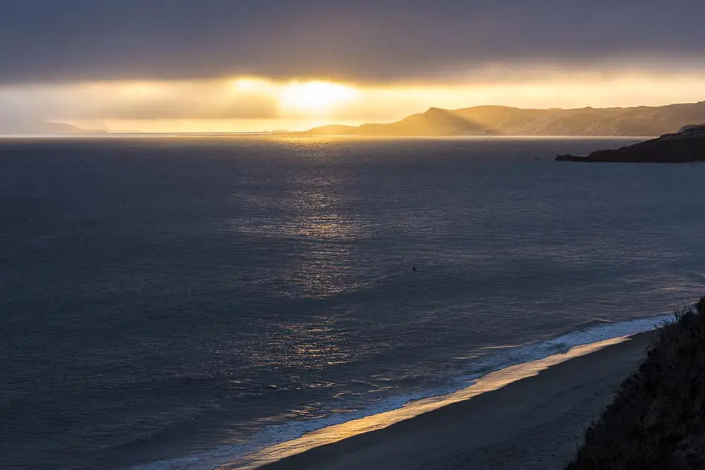 Landscape view of the sunrise on Santa Rosa Island. The best Photography spots in Channel Islands National Park