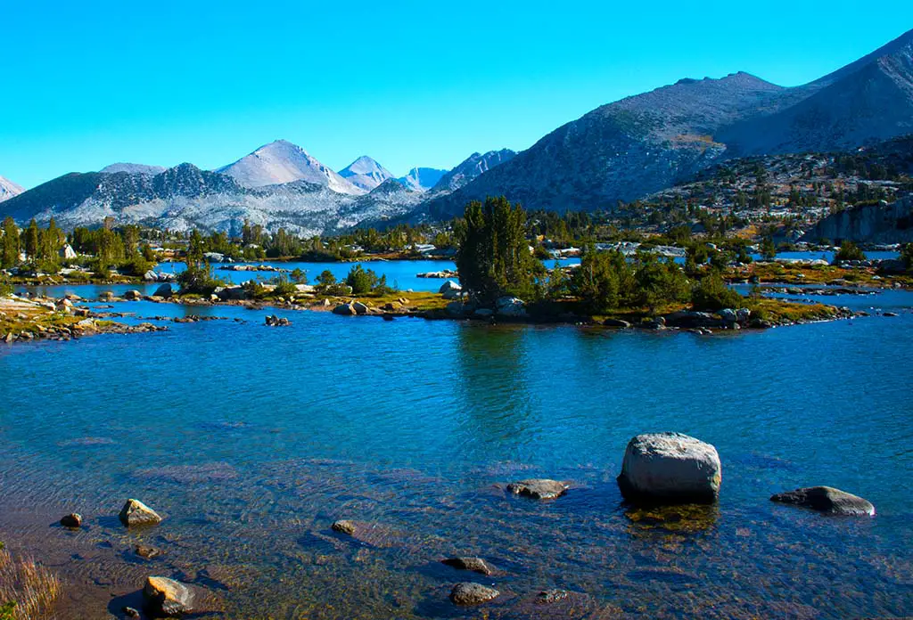 Marie Lake on the John Muir Trail. Best Photography Spots in Kings Canyon National Park