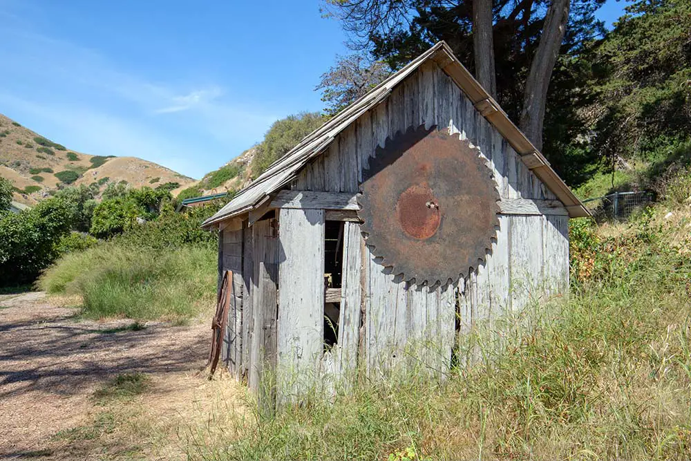 Old sawmill at Scorpion Ranch on Santa Cruz Island. The best Photography spots in Channel Islands National Park