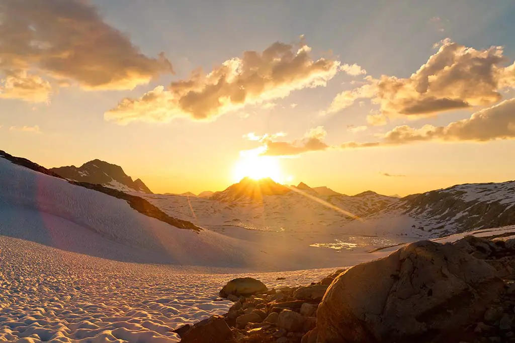 Sierra Nevada Sunset at Muir Pass. Best Photography Spots in Kings Canyon National Park