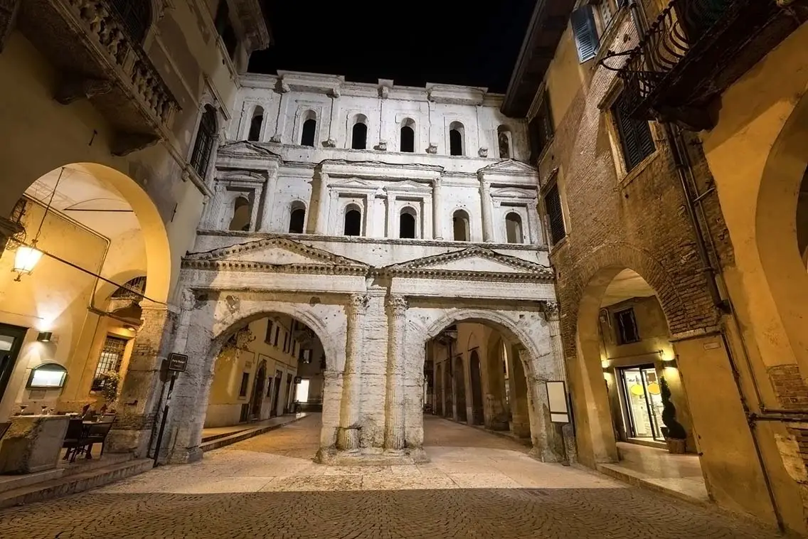 The ancient Porta Borsari Roman gate 1st century A.D. Best Photography Spots in Verona