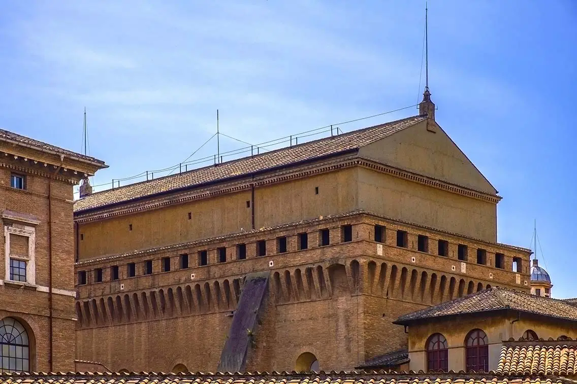 Exterior of the Sistine Chapel Cappella Sistina. Best Photography Spots in Vatican City