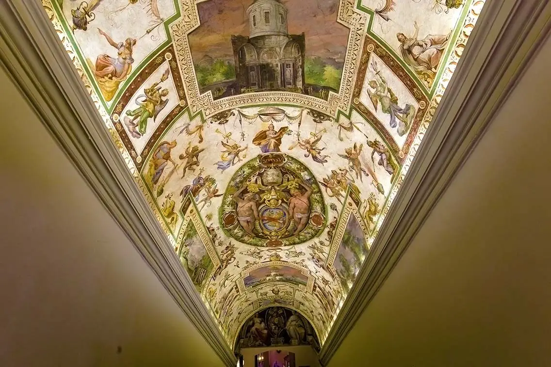 Interiors of Raphael rooms. Best Photography Spots in Vatican City