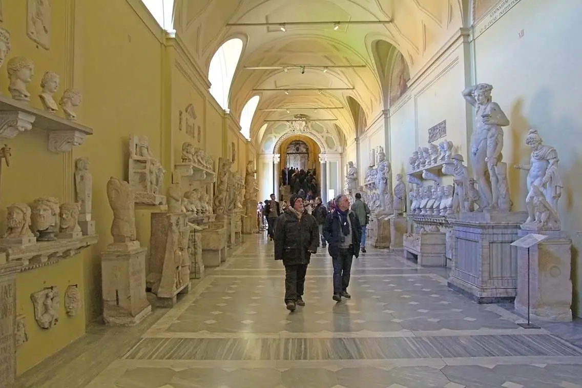 The chiaramonti collection inside the vatican museums. Best Photography Spots in Vatican City