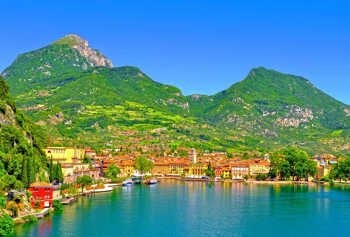 The city of Riva del GardaLago di Garda. Best Photography spots in Lake Garda