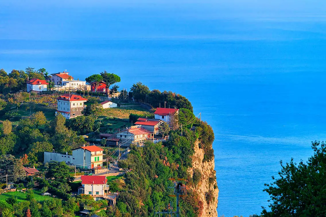 View from Path of Gods in Agerola. Best Photography Spots in Amalfi Coast