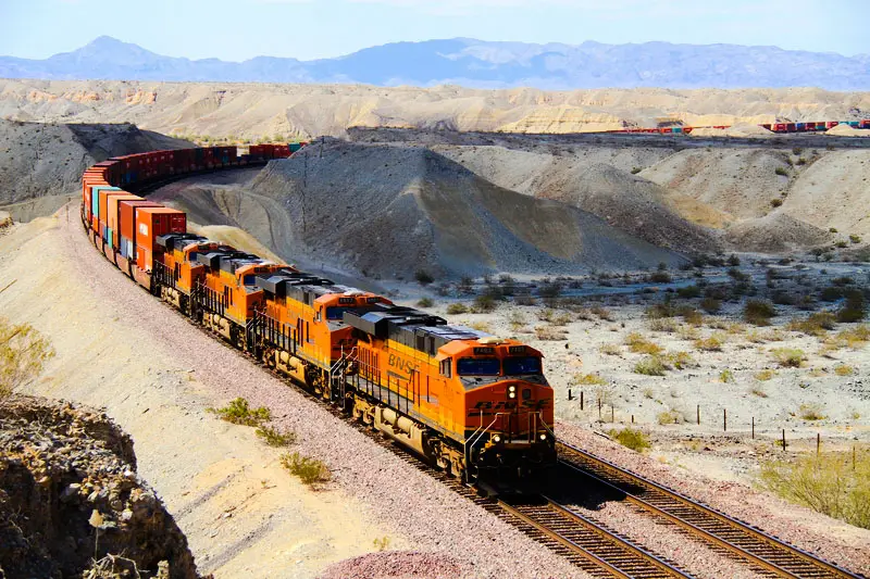 BNSF Burlington Northern Santa Fe Railway. Best Photography Spots in Santa Fe New Mexico.