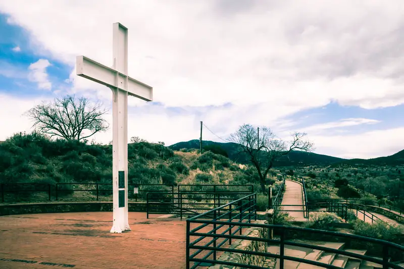 Cross of the Martyrs in Santa Fe New Mexico. Best Photography Spots in Santa Fe New Mexico.