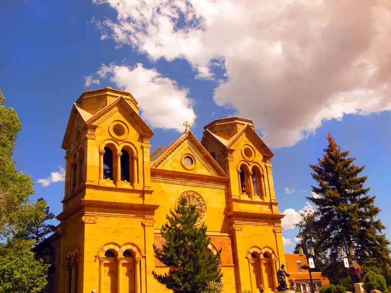 Saint Francis of Assisi Cathedral Basilica in Santa Fe New Mexico. Best Photography Spots in Santa Fe New Mexico.