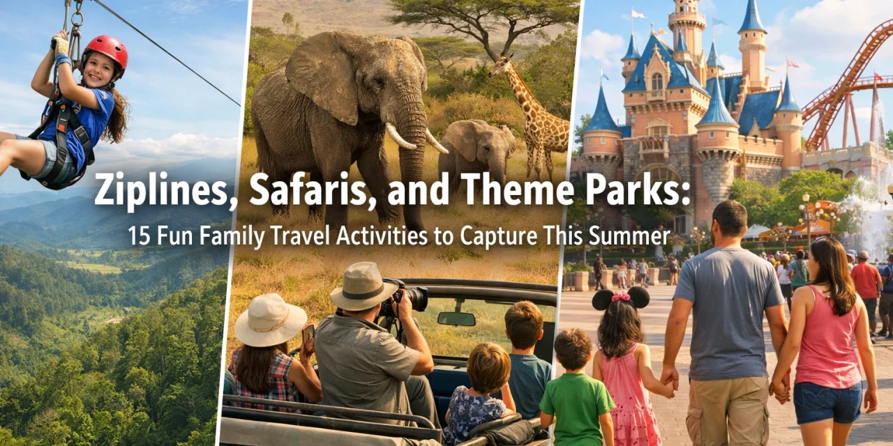 Ziplines, Safaris, and Theme Parks: 15 Fun Family Travel Activities to Capture This Summer