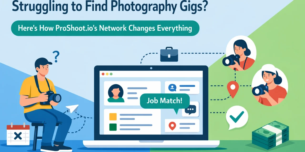 Struggling to Find Photography Gigs? Here’s How ProShoot.io’s Network Changes Everything