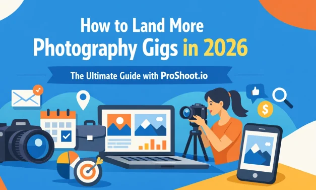 How to Land More Photography Gigs in 2026: The Ultimate Guide with ProShoot.io