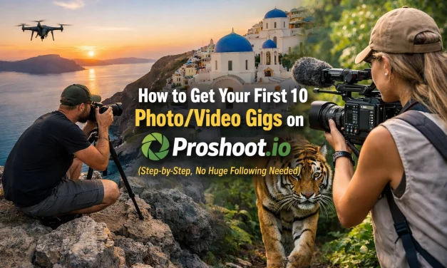 How to Get Your First 10 Photo/Video Gigs on Proshoot.io (Step-by-Step, No Huge Following Needed)