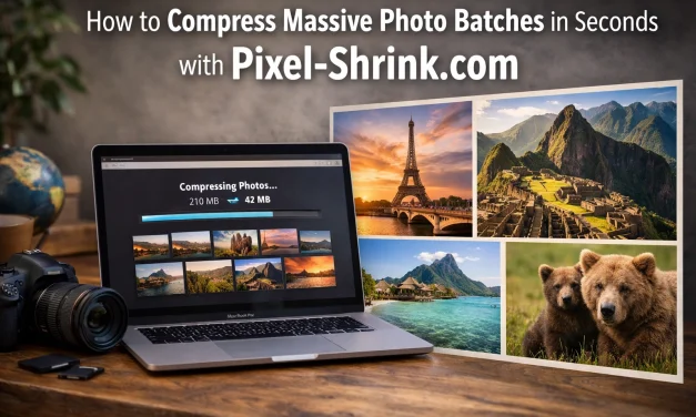 How to Compress Massive Photo Batches in Seconds with Pixel-Shrink.com