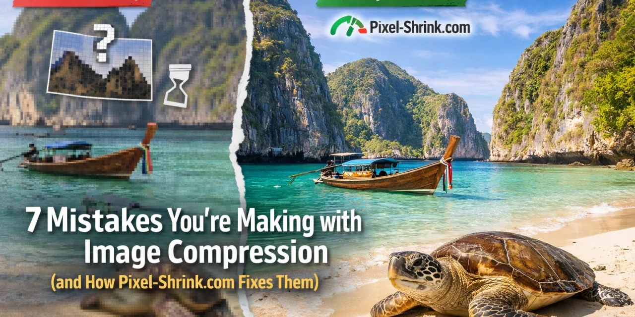 7 Mistakes You’re Making with Image Compression (and How Pixel-Shrink.com Fixes Them)
