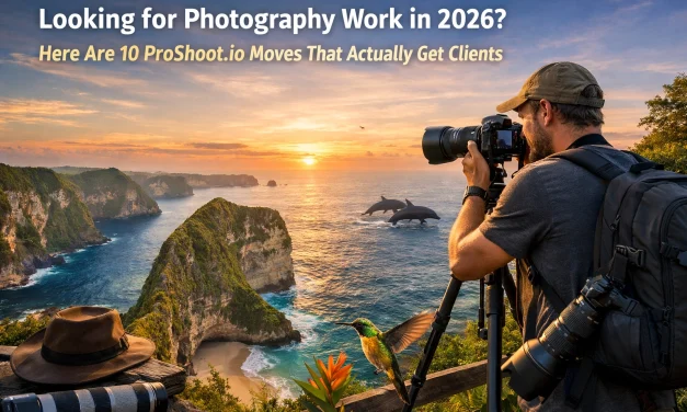 Looking for Photography Work in 2026? Here Are 10 ProShoot.io Moves That Actually Get Clients