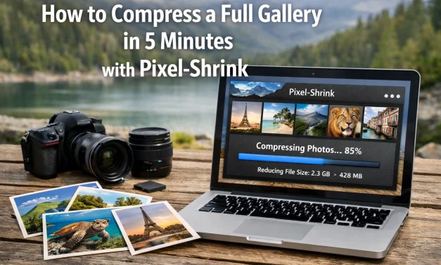 How to Compress a Full Gallery in 5 Minutes with Pixel-Shrink
