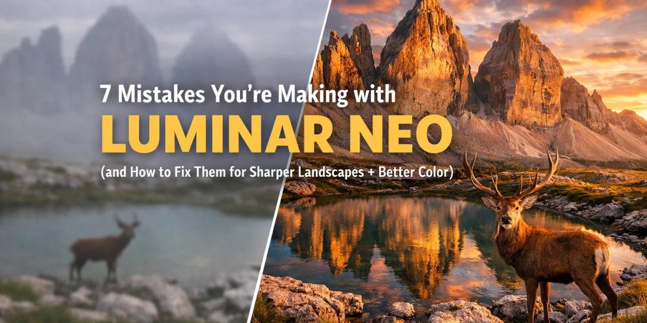 7 Mistakes You’re Making with Luminar Neo (and How to Fix Them for Sharper Landscapes + Better Color)