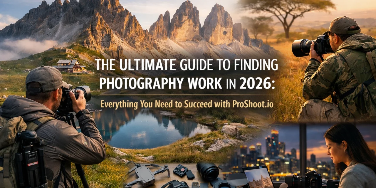 The Ultimate Guide to Finding Photography Work in 2026: Everything You Need to Succeed with ProShoot.io