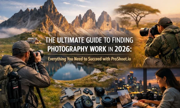 The Ultimate Guide to Finding Photography Work in 2026: Everything You Need to Succeed with ProShoot.io