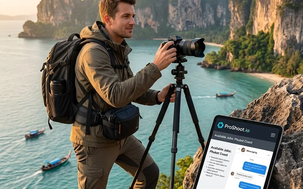How to Find Consistent Photography Work While Traveling in 2026 Using ProShoot.io