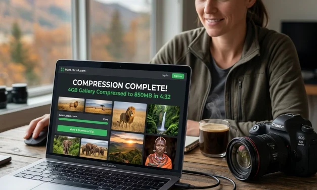 How to Compress a Full Client Gallery in 5 Minutes with Pixel-Shrink.com