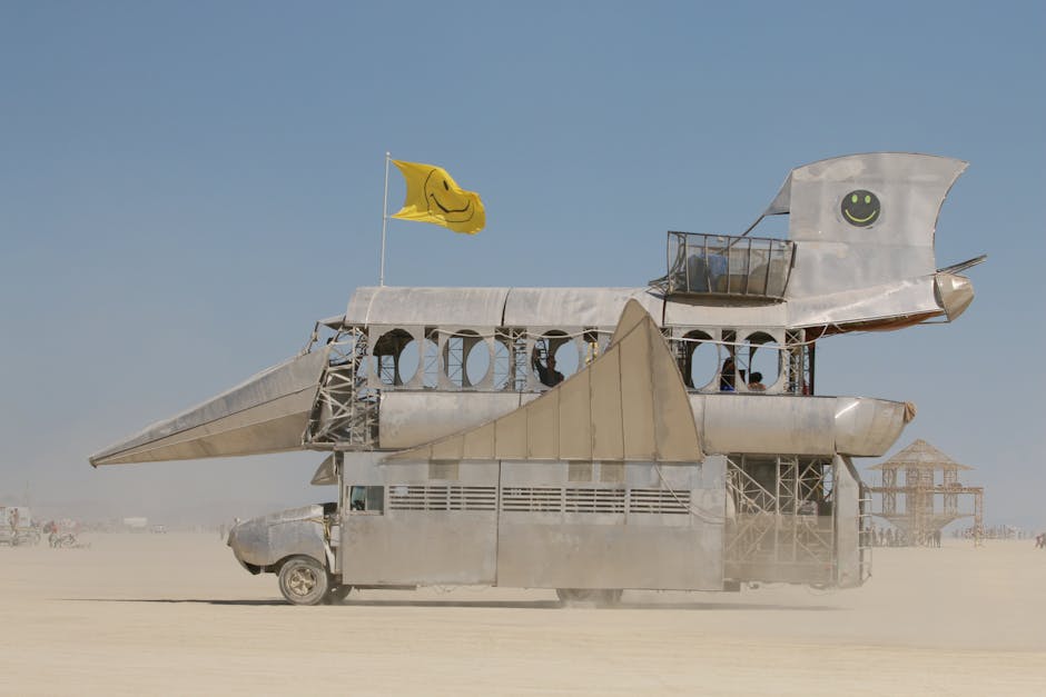 Image of a mutant vehicle designed for Burning Man, showcasing creativity and collaboration